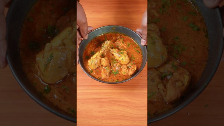 🔥 ASMR Bengali Chicken Curry | Authentic Bengali Style 🍗 | Satisfying Cooking | #shorts #asmr