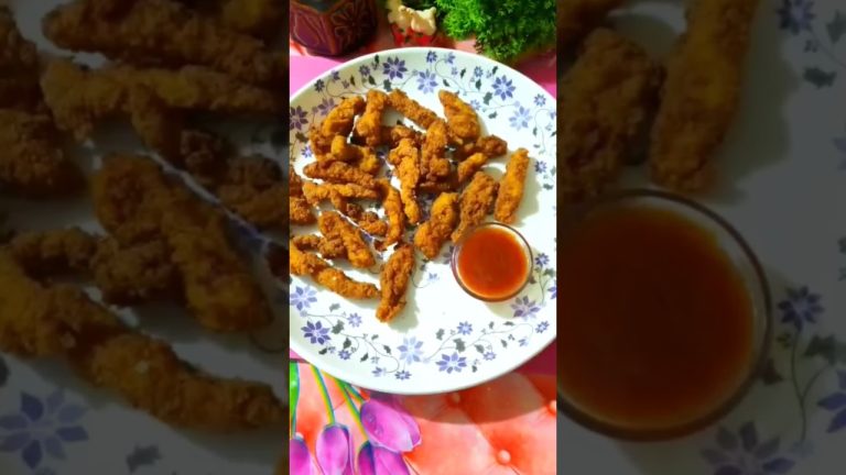 Crispy Chicken Fingers Recipe #shorts #chicken fry