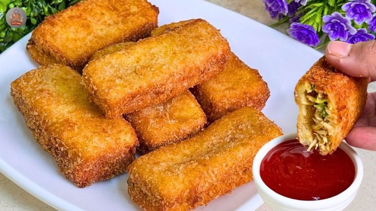 Crispy Chicken Cheese Mayo Bread Roll Recipe for Ramzan | Make and Store Bread Roll Recipe