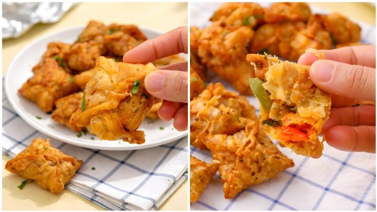 Crispy Chicken Pockets,Ramazan Special Recipe By Recipes Of The World