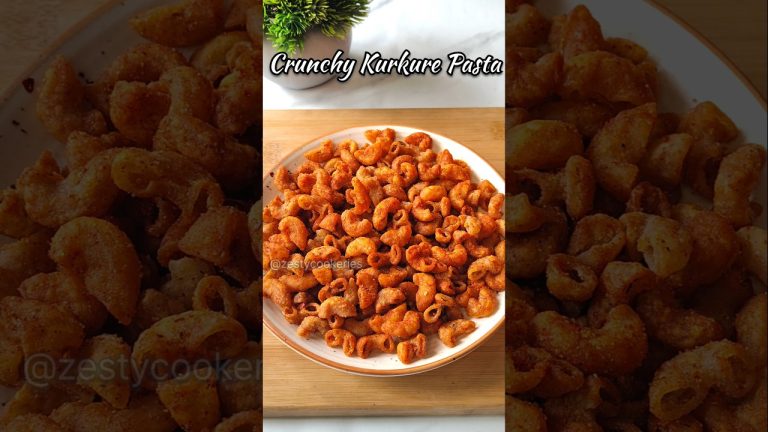 Kurkure Pasta Namkeen 😍 #shorts #recipe #pasta #snacks #viral