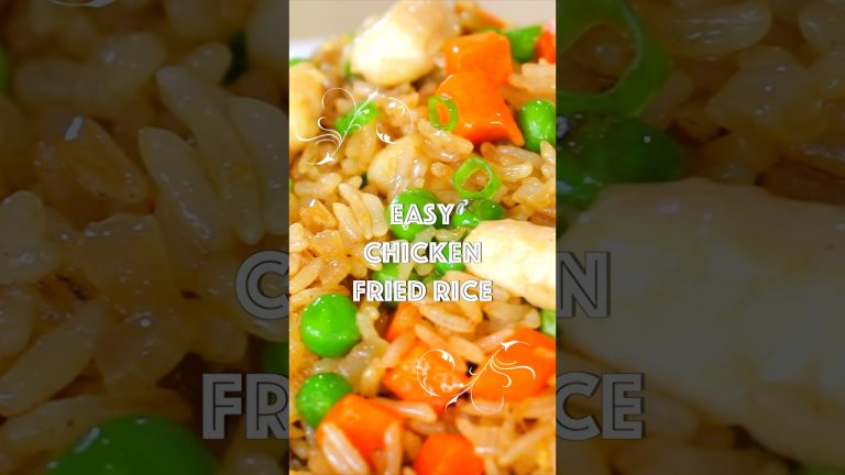 Perfectly Golden Chicken Fried Rice Every Time! #cooking #recipe #shorts