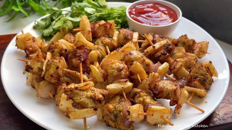 New Eid Special Starter Chicken Skewer Recipe | चटपटा चिकन स्कीवर्स ईद पे कैसे बनाएं