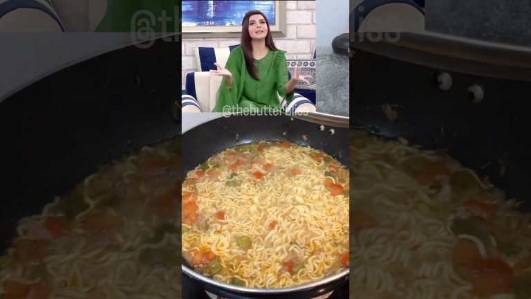 Viral Instant Noodles Recipe by Nida Yasir 🔥Must Try ! #noodles #recipe #shorts #food