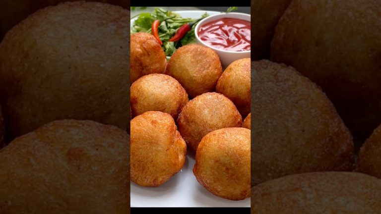 Chicken Bread Balls Recipe ♥️ #recipe #viral #food #cooking #youtubeshorts #chicken #snacks #bread
