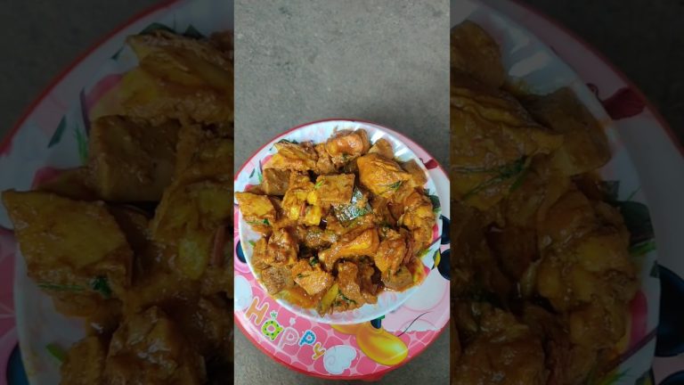 🍗🌿 Spicy Jackfruit Chicken Curry | Unique & Flavorful Fusion Recipe #jackfruit #chicken #shortvideo