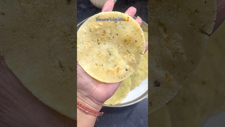 Navratri recipes for fast – Ep-5, Sabudana paratha recipe #youtubeshorts #food #navratrispecial