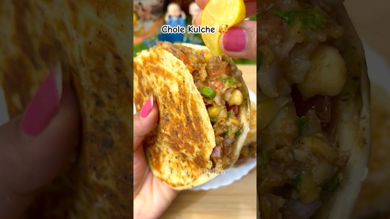 Chole Kulche 🥰 | Famous Street Food #shorts #cholekulche #streetfood #viral #snacks #food #recipe