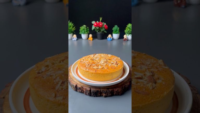 Healthy homemade sooji cake recipe #shorts #healthy #cake #dessert