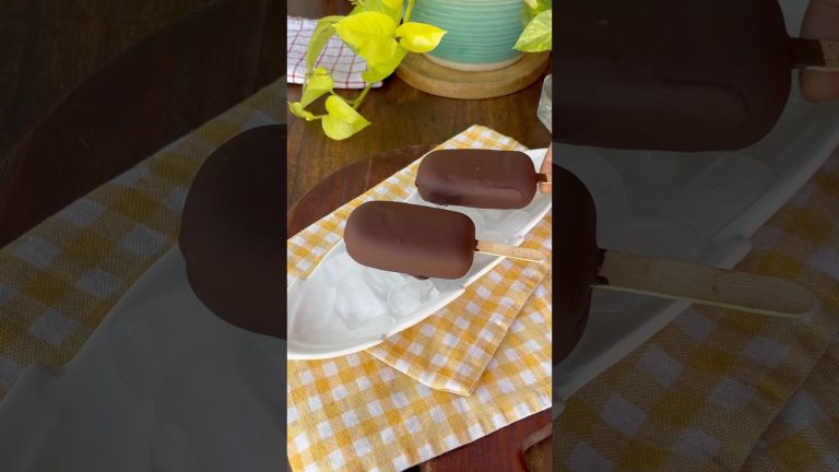 Triple chocolaty healthy Magnum at home #recipe #easyrecipe #food #icecream #easyrecipe #magnum