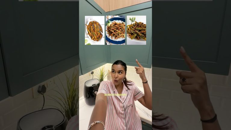 FAVOURITE RECIPE: Healthy Kurkuri Bhindi😍 #shorts #ashortaday #healthy #recipes