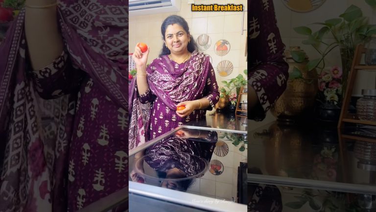 Instant Breakfast ఇలా ట్రై చేసారా🍅🍅#shorts #ytshorts #teluguvlog#recipe #breakfast #instant#tomato