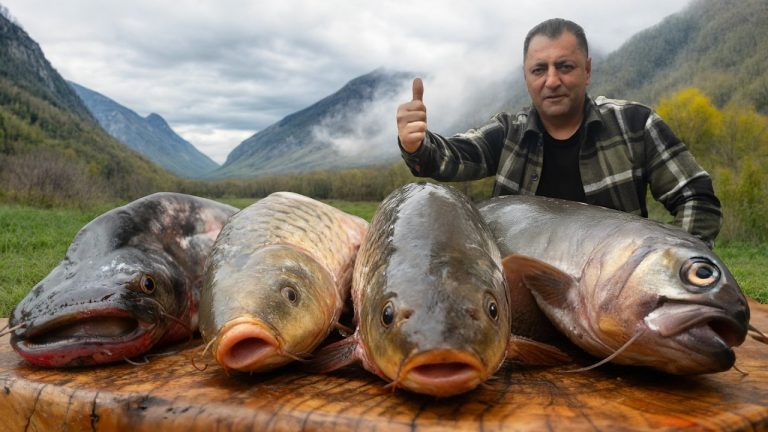 Cooking Three Fat Fish For The Juiciest Village Feast