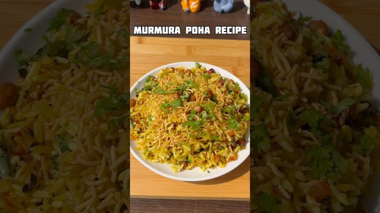 Murmura poha recipe #shorts #recipe #poha #breakfastrecipe #trending #viral #shortsfeed #cooking