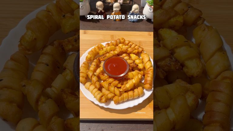 Spiral potato snacks #shorts #recipe #snacks #samosa #potato #shortsfeed #trending #viral #cooking