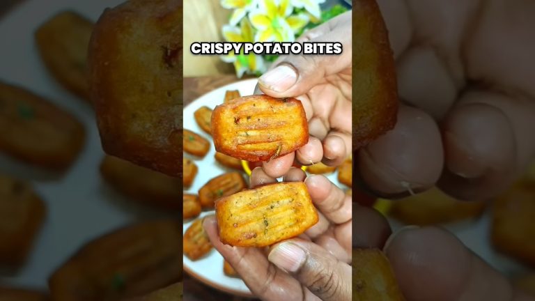 Crispy Potato Bites Recipe | Easy Evening Snack in 10 Minutes😋#shorts#snacks #recipe #potato #viral