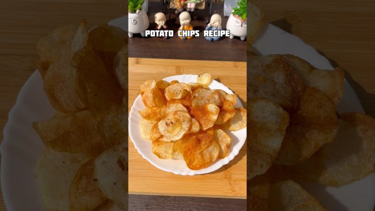 Crispy Potato chips #shorts #recipe #snacks #potato #chips #trending #viral #shortsfeed #cooking