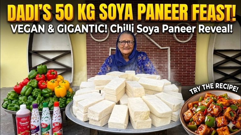 SOYA PANEER Cooked By Granny | Soya Paneer Recipes | Paneer Recipes | Veg Village Food