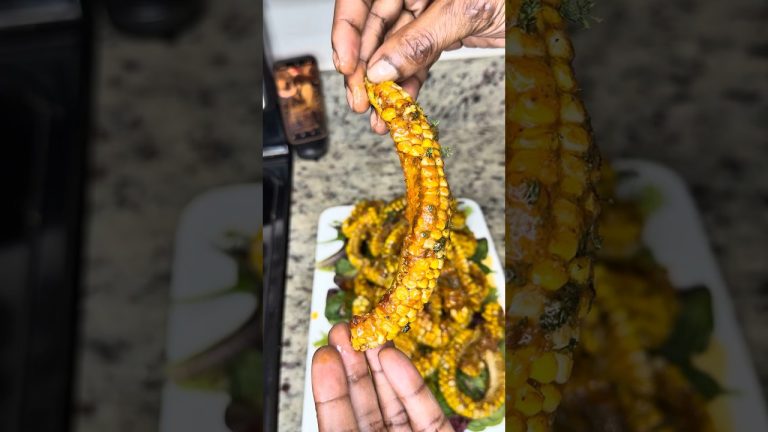Deep fried Cajun corn ribs recipe! #chefflocko #fyp #cooking #corn #shorts