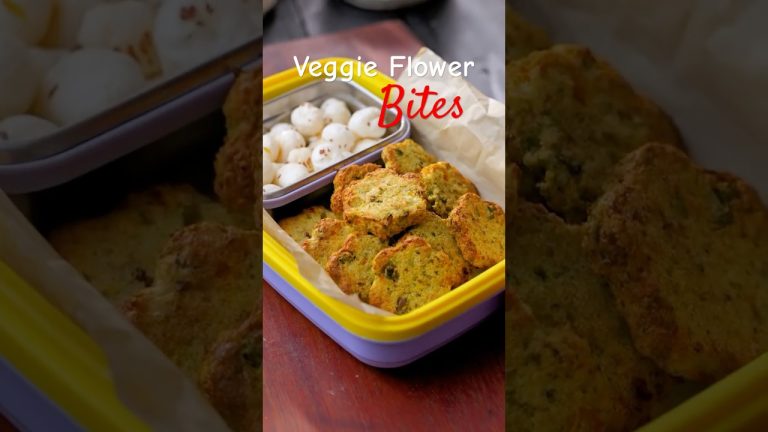 SE02 EP01 Kids Tiffin Box Ideas | Veggie Flower Bites | Kids Lunch | #recipe #healthy #paneer