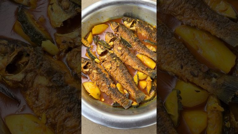 Bitter Gourd Fish Curry | Authentic Village Style Cooking #shorts #food #cooking #recipe