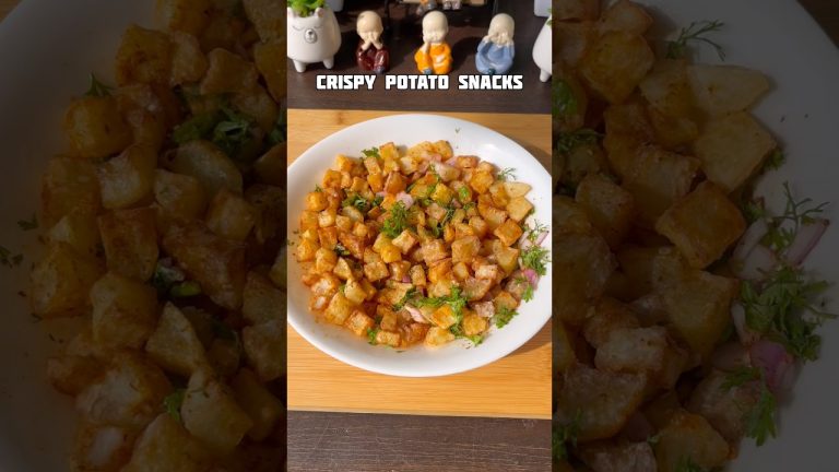Crispy potato snacks recipe #shorts #snacks #recipe #potato #trending #viral #shortsfeed #cooking