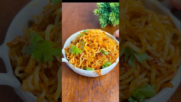 Spicy Garlic Maggi #shorts #recipe #food #cooking