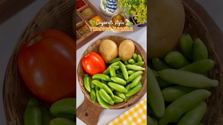 Gujarati Style Tindora Bataka Recipe| Tindora Bataka Nu Shaak #shorts #recipe #cooking
