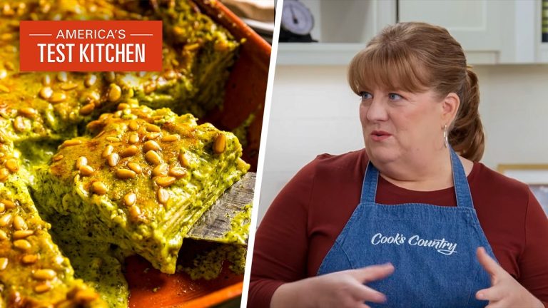 Forget Tomato Sauce–the Best Lasagna Is Made with Pesto | America’s Test Kitchen
