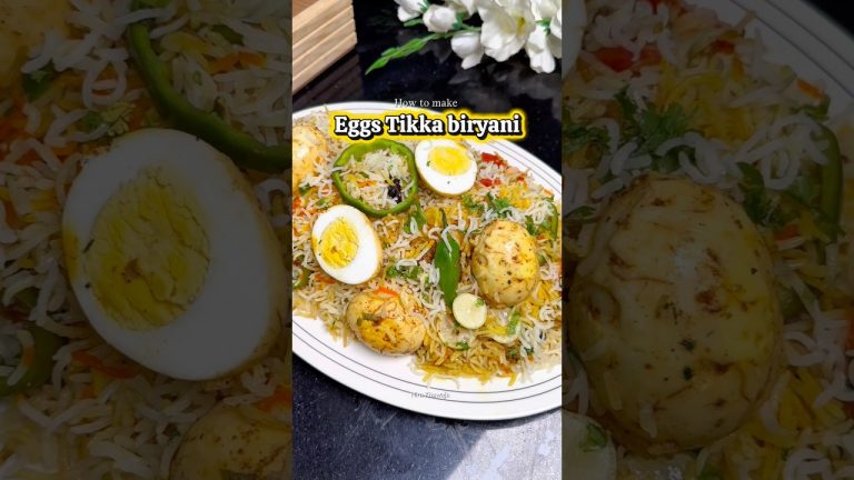 Make Egg Tikka Biryani Like a Pro with This Trick! #cooking #recipes