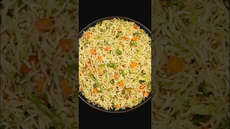 Veg Fried Rice Recipe (Chinese Style) | Lunch Box Recipes | Quick & Easy Rice Recipes | Lunch Ideas