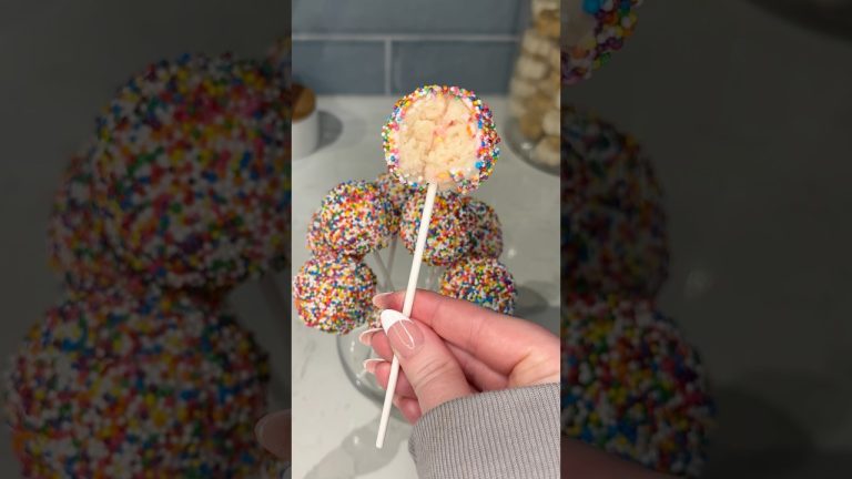 viral dot cake pops recipe 🍰🌈#recipe #cookies #shorts #dessert #sprinkles #easyrecipe #food #viral