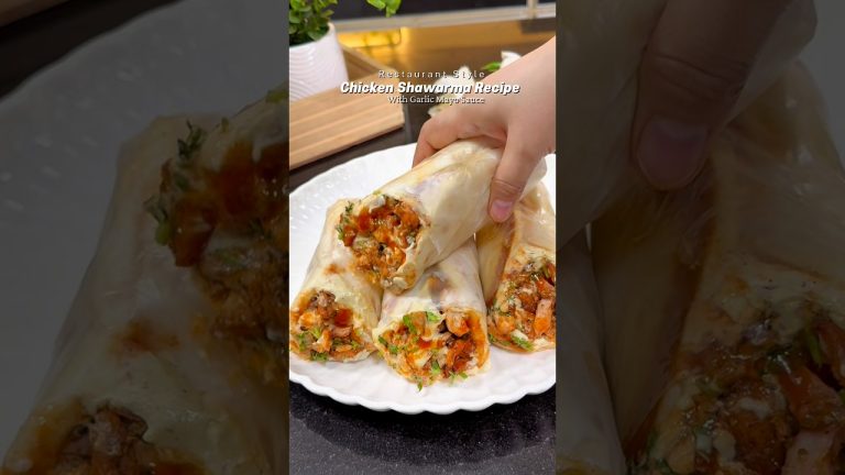 Make Chicken Shawarma with Garlic Mayo Sauce Like a Pro! | Better Than Restaurant #cooking #recipes