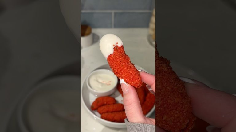 viral hot cheetos air fried pickles recipe 🥒 #cooking #recipe #food #pickle #cheetos #shorts #snack