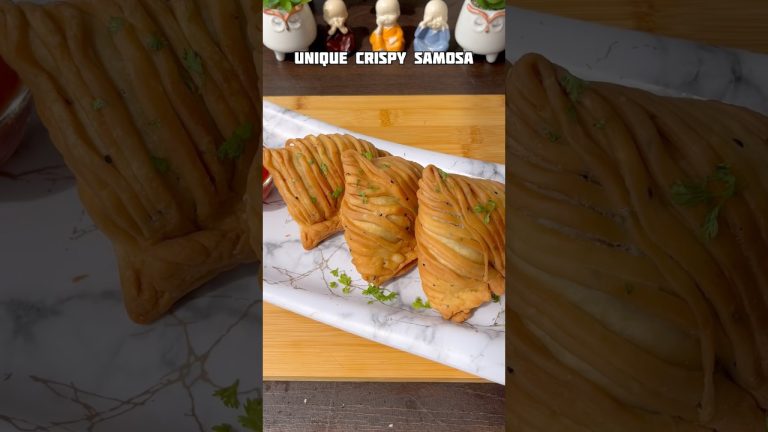Unique crispy samosa #shorts #recipe #snacks #samosa #potato #shortsfeed #trending #viral #cooking