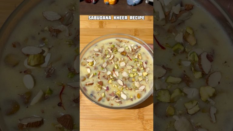 Sabudana Kheer Recipe #shorts #recipe #sabudanakheer #kheer #trending #viral #shortsfeed #cooking