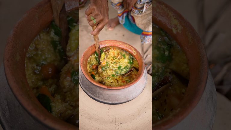 Village Style Atop Rice Khichuri | Easy Bengali Recipe 🍲 #shorts #cooking #recipe