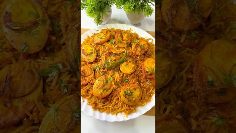 Egg Pulao Recipe #shorts #egg #eggrice #eggpulao #recipe #trending #viral #shortsfeed #food #cooking