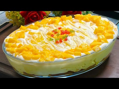 Eid Special Mango Delight Dessert Recipe | Creamy Mango Dessert | No Bake Summer Dessert