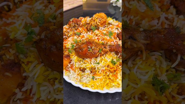 Make 1 kg Chicken Tandoori Biryani for lunch like a pro with this trick ! #cooking #recipes