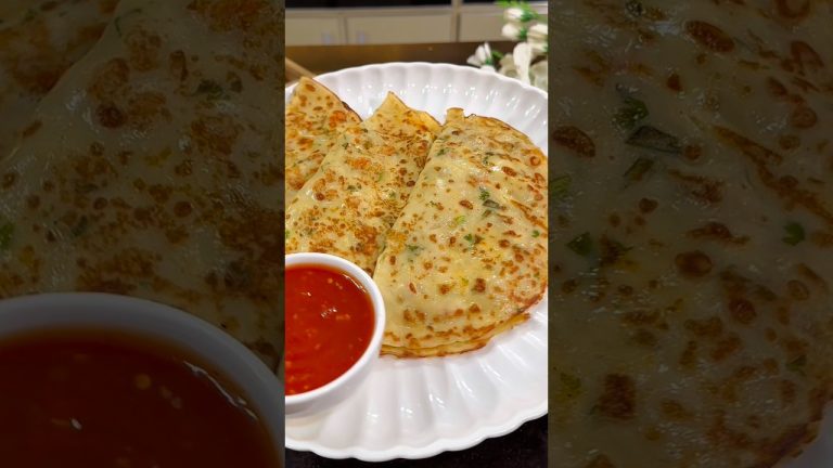 Make Liquid Dough Chicken Tandoori Pizza Paratha Like a pro with this Trick! #cooking #recipes