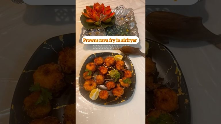 #Prowns rava fry in airfryer # #foodiesfavoritechannel #food #recipe #easyrecipescooking