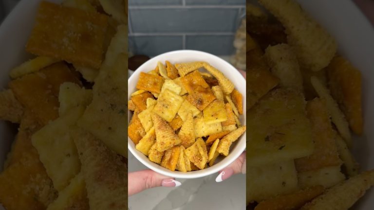 viral parmesan ranch snack mix recipe 🧀 #recipe #cooking #food #snacks #chips #shorts #quicksnack