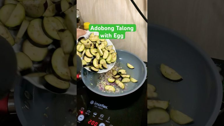 Adobong Talong with Egg 🍆 #talong #adobongtalong #panlasangpinoy #shorts