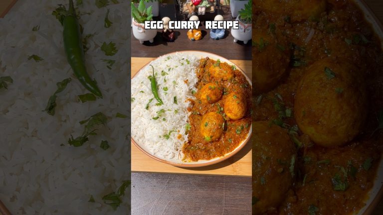 Egg Curry Recipe #shorts #recipe #eggcurry #egg #trending #viral #shortsfeed #cooking #shortvideo