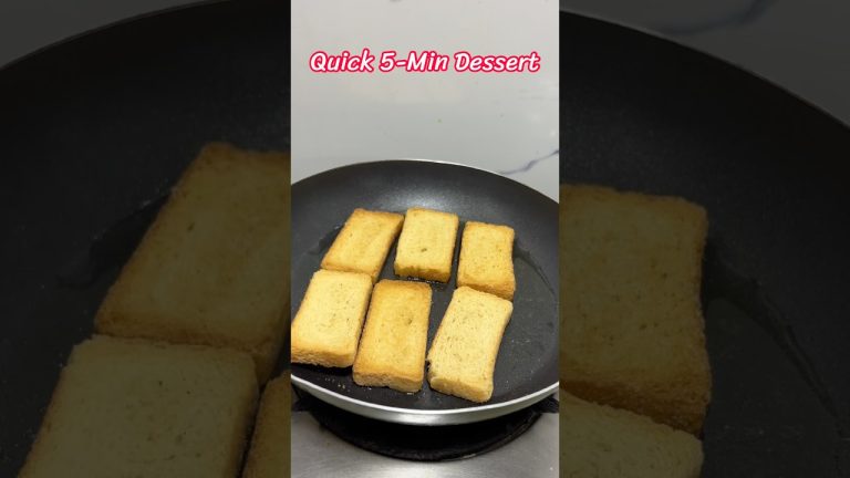 5 Min Toast Dessert 😋 #shorts #dessert #5minuterecipe #cooking #recipes