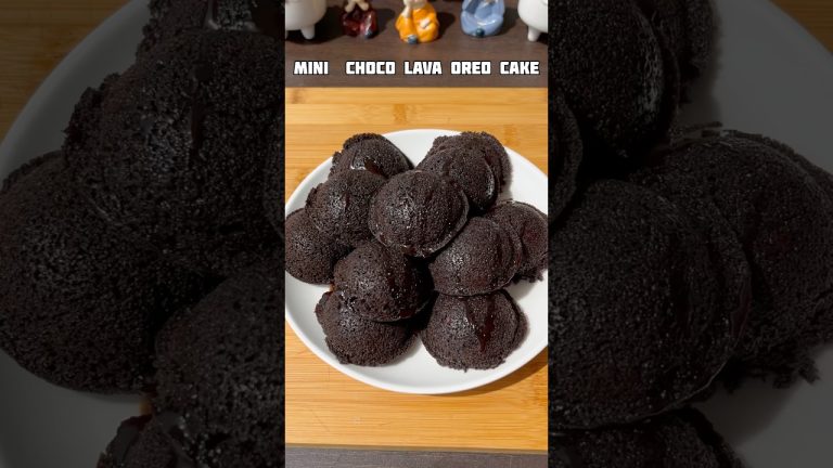 Mini choco lava oreo cake recipe #shorts #oreo #chocolava #trending #viral #shortsfeed #cooking
