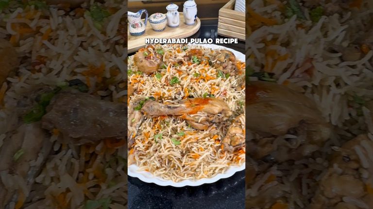 Make 1 Kg Hyderabadi Style Chicken Pulao Recipe like a pro With This Trick! #cooking #recipes