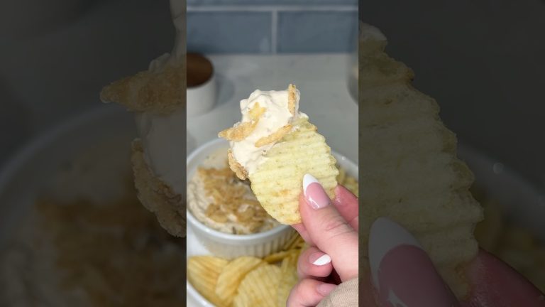viral onion cream cheese dip recipe 🧀🧅 #recipe #cooking #food #cheese #cheesedip #snacks #shorts