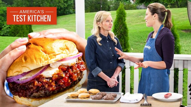 Grilled Lamb Burger with Tomato Chutney Recipe | America’s Test Kitchen